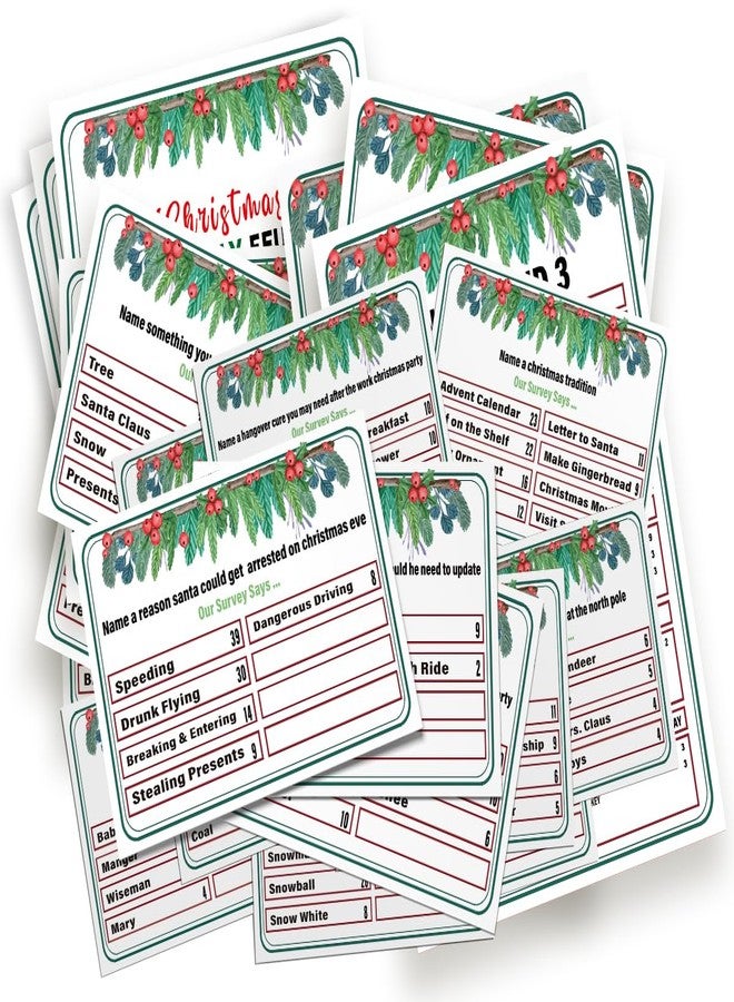 GNATV Christmas Friendly Feud Game, Family Game Night, Trivia Quiz -SC03 - Image 1